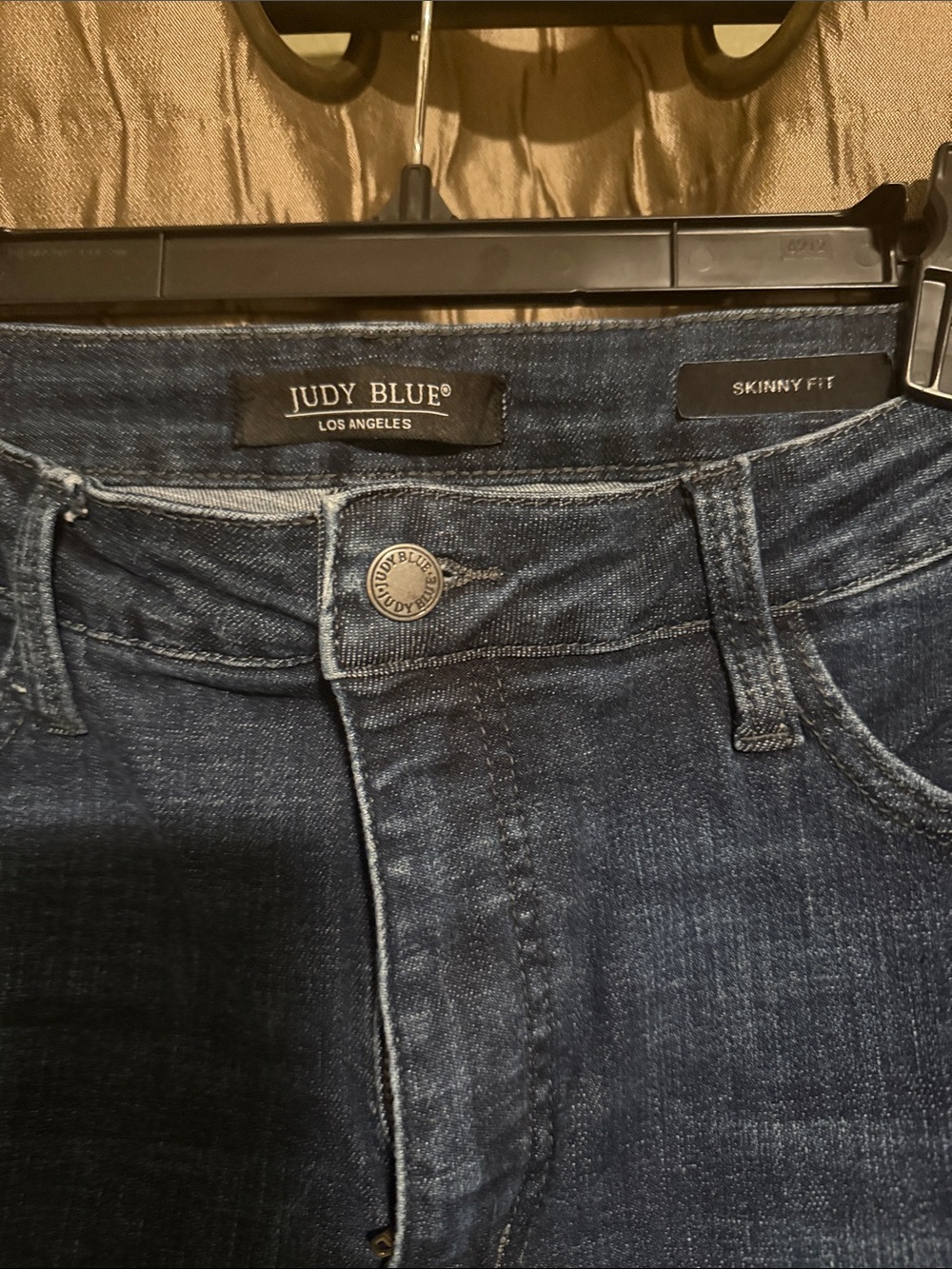 Judy Blue Dark Blue High-Rise Skinny Jeans 15 - Picture 3 of 6